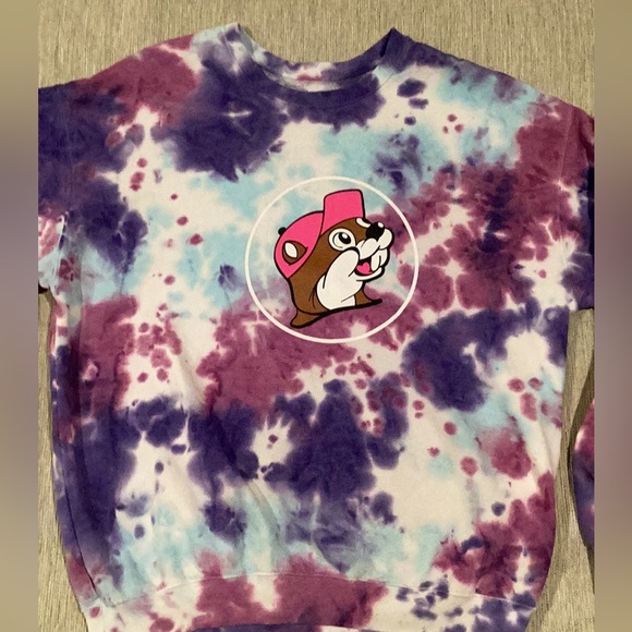 Buc-ee's Sweatshirt Men's M Tie-Dye Graphic Print - Picture 1 of 7